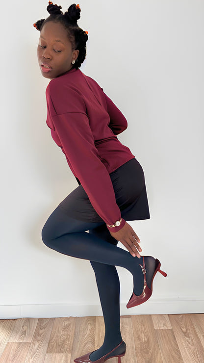 Agnes Collant Bleu Marine 50DEN Élégance intemporelle | Confort chic & raffiné